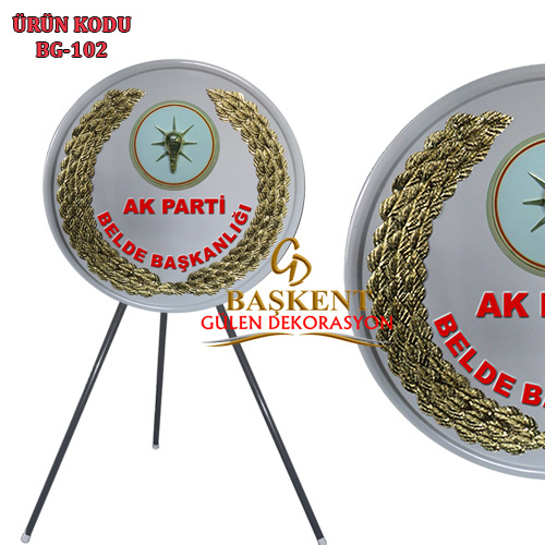 Adalet ve kalkınma partisi çelenkleri