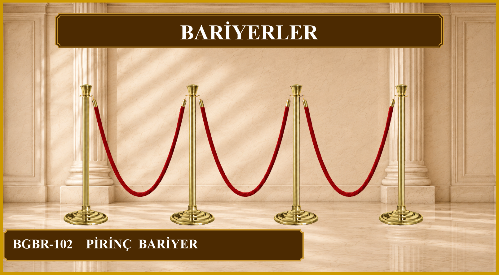  90 CM PİRİNÇ BARİYER