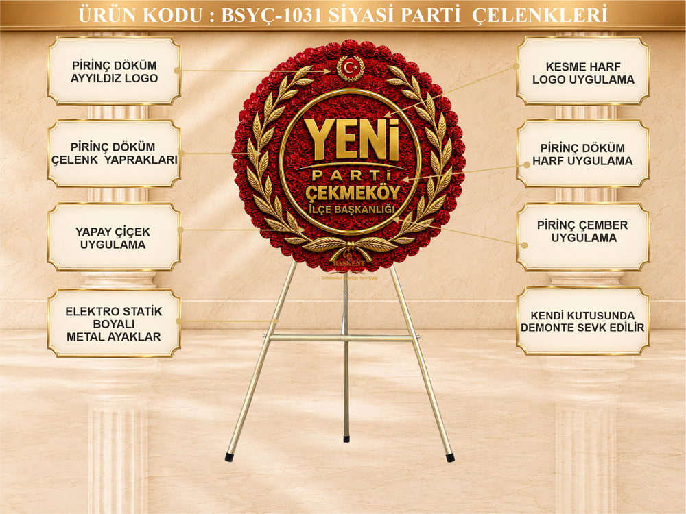 Yeni Parti Çekmeköy Çelenk